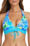 Bleu Rod Beattie Rod Beattie Fresh Takes Halter Bikini Top In Cool
