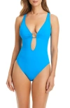 Bleu Rod Beattie Rod Beattie Hardware Keyhole One-piece Swimsuit