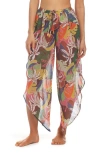Bleu Rod Beattie Rod Beattie Island Life Cover-up Pants In Brown Multi