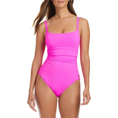 Bleu Rod Beattie Rod Beattie Kore One-piece Swimsuit In Dahlia