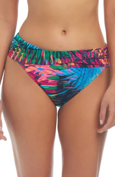 Bleu Rod Beattie Rod Beattie Sarong Hipster Bikini Bottoms In Pink Multi