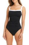 Bleu Rod Beattie Rod Beattie Square Neck One-piece Swimsuit