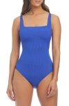 Bleu Rod Beattie Rod Beattie Square Neck Underwire One-piece Swimsuit In Tequila