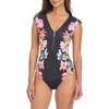 Bleu Rod Beattie Rod Beattie Sweet Escape Cap Sleeve One-piece Swimsuit In Multi