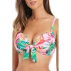 Bleu Rod Beattie Rod Beattie Tie Front D-cup Underwire Bikini Top In Light Blush