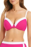 Bleu Rod Beattie Rod Beattie Underwire Bikini Top In Pink