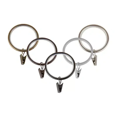 Rod Desyne 1-3/4in Noise-canceling 10-pc. Curtain Rings In Silver