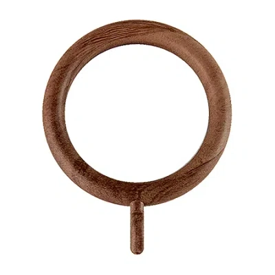 Rod Desyne 1-3/8in Plastic Faux Wood 10-pc. Curtain Rings In Sand