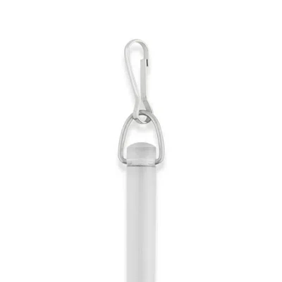 Rod Desyne 1/2" Clear Pvc Baton With Snap Hook Curtain Wand In Transparent