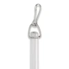 Rod Desyne 1/2" Fluted Clear Baton With Snap Hook Curtain Wand In Transparent