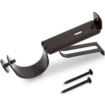 Rod Desyne 1â½" Curtain Rod Wall Bracket In Brown