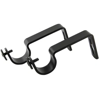 Rod Desyne 2-pk. 1" Curtain Rod Wall Brackets In Black