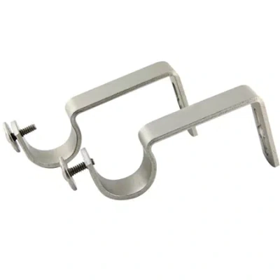 Rod Desyne 2-pk. 1" Curtain Rod Wall Brackets In Silver