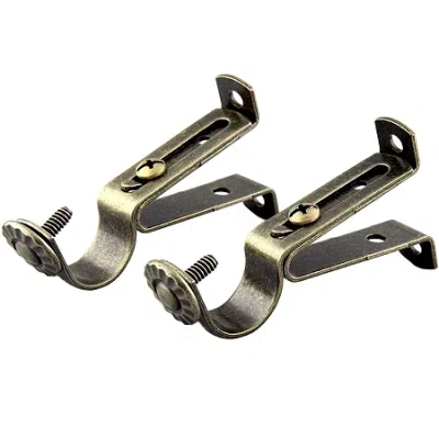 Rod Desyne 2-pk. 13/16" Curtain Rod Wall Brackets In Yellow