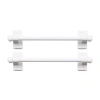 Rod Desyne 2pk Self Adhesive 7/16 In Adjustable Curtain Rod In White