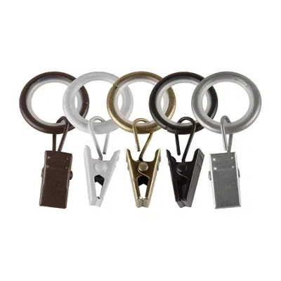 Rod Desyne 9/16in Noise-canceling 10-pc. Curtain Rings In Green