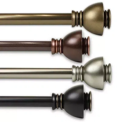 Rod Desyne Alma 13/16 In Adjustable Curtain Rod In Brown
