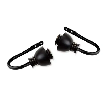 Rod Desyne Alma 2-pc. Curtain Holdback In Black