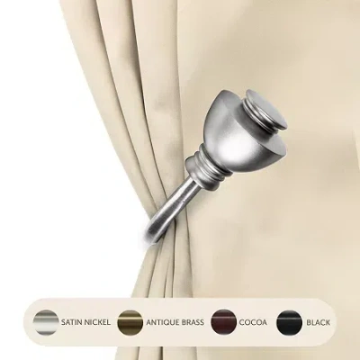Rod Desyne Alma 2-pc. Curtain Holdback In Silver