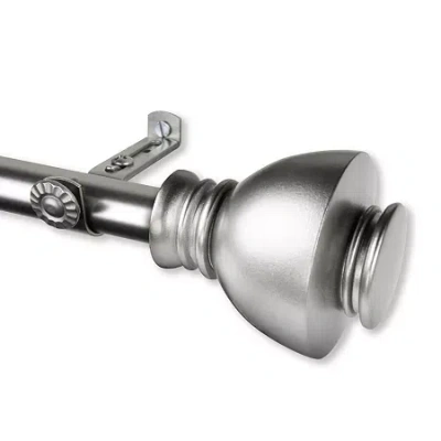 Rod Desyne Alma 3/4 In Adjustable Curtain Rod In Silver