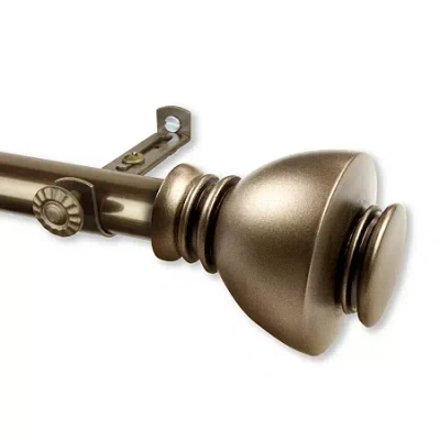 Rod Desyne Alma 3/4 In Adjustable Curtain Rod In Yellow