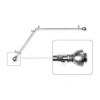 Rod Desyne Alma Corner 13/16 In Adjustable Curtain Rod In Silver