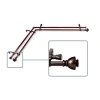 Rod Desyne Alma Corner Double Curtain Rod In Brown