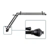 Rod Desyne Amelie Corner Window Double Curtain Rod In Black