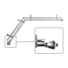 Rod Desyne Amelie Corner Window Double Curtain Rod In Silver