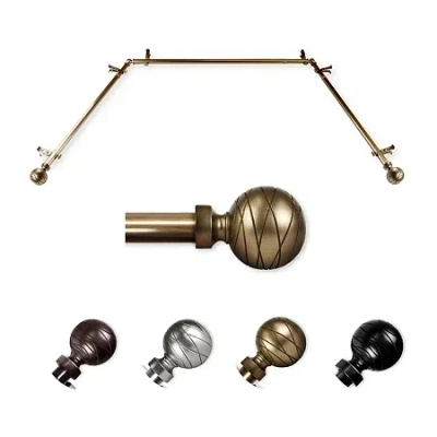 Rod Desyne Arman Bay Window Rod In Yellow