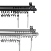 Rod Desyne Armor Adjustable Double Curtain Rod In Black