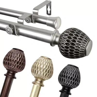 Rod Desyne Ashwin Double Curtain Rod In Black