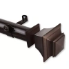 Rod Desyne Bach 1 1/2 In Adjustable Curtain Rod In Brown