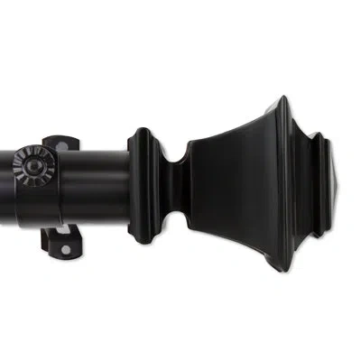Rod Desyne Bach 1.5" Single Curtain Rod In Black