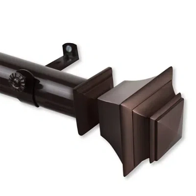 Rod Desyne Bach Non-telescoping 1 1/2 In Curtain Rod In Brown