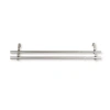 Rod Desyne Bay Extension Double Curtain Rod In Silver