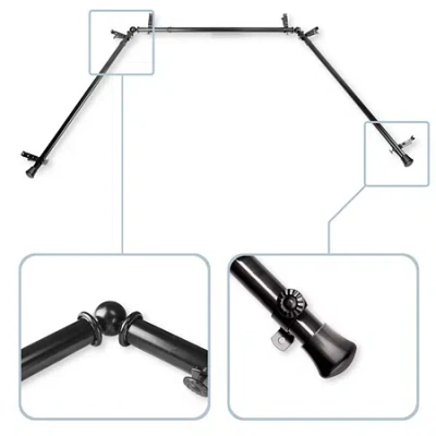 Rod Desyne Bay Window Rod In Black