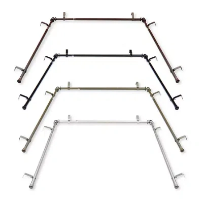 Rod Desyne Bay Window Rod In Silver