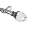 Rod Desyne Beam 1" Adjustable Curtain Rod In Silver