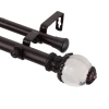 Rod Desyne Beam Double Curtain Rod In Brown