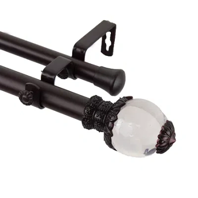 Rod Desyne Beam Double Curtain Rod In Brown