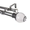 Rod Desyne Beam Double Curtain Rod In Silver