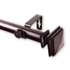 Rod Desyne Bedpost 1 In Adjustable Curtain Rod In Brown