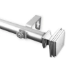 Rod Desyne Bedpost 1 In Adjustable Curtain Rod In Silver