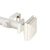 Rod Desyne Bedpost 1 In Adjustable Curtain Rod In White