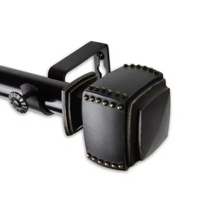 Rod Desyne Bennett 1 In Adjustable Curtain Rod In Black