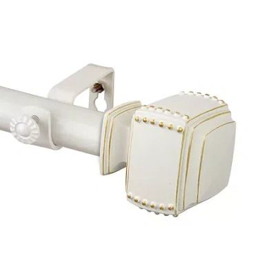 Rod Desyne Bennett 1 In Adjustable Curtain Rod In White