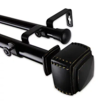 Rod Desyne Bennett Double Curtain Rod In Black