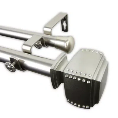 Rod Desyne Bennett Double Curtain Rod In Silver