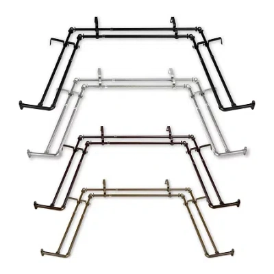 Rod Desyne Blackout Bay Window Rod In Yellow